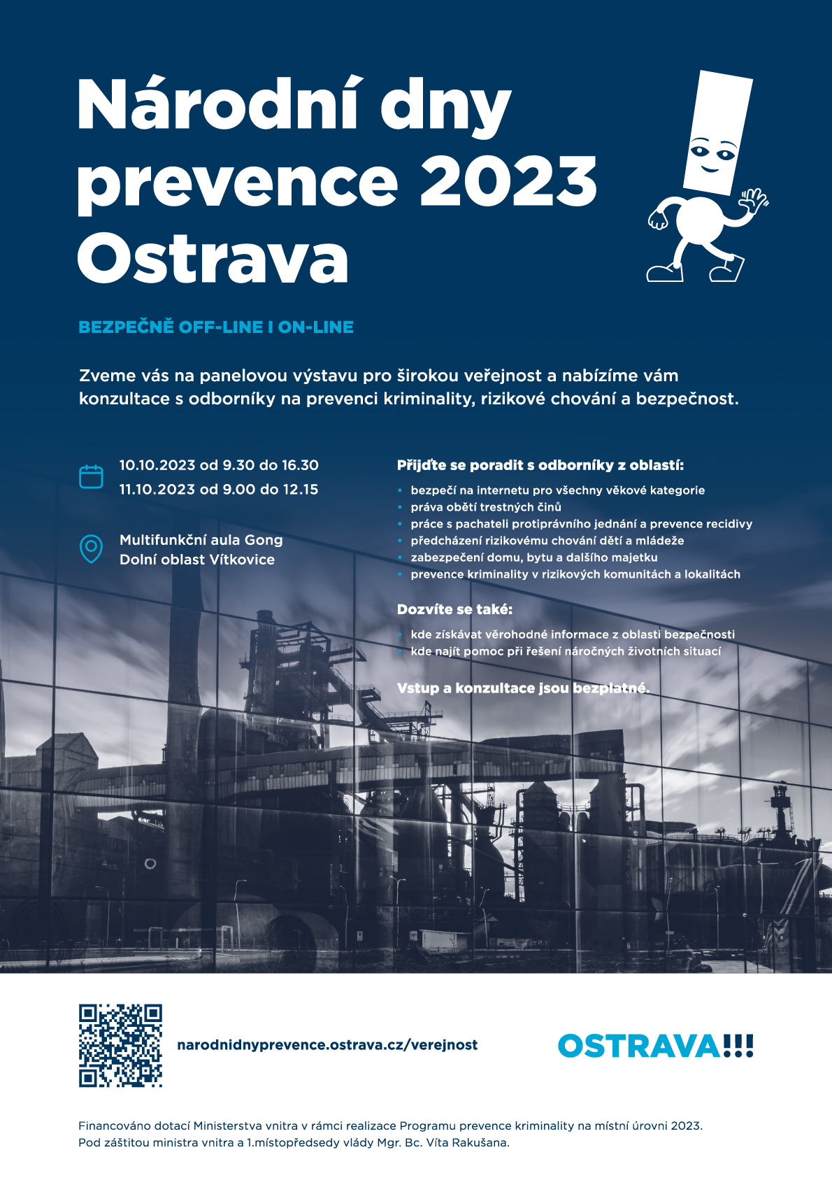 Pozvánka k Národním dnům prevence 2023 v Ostravě